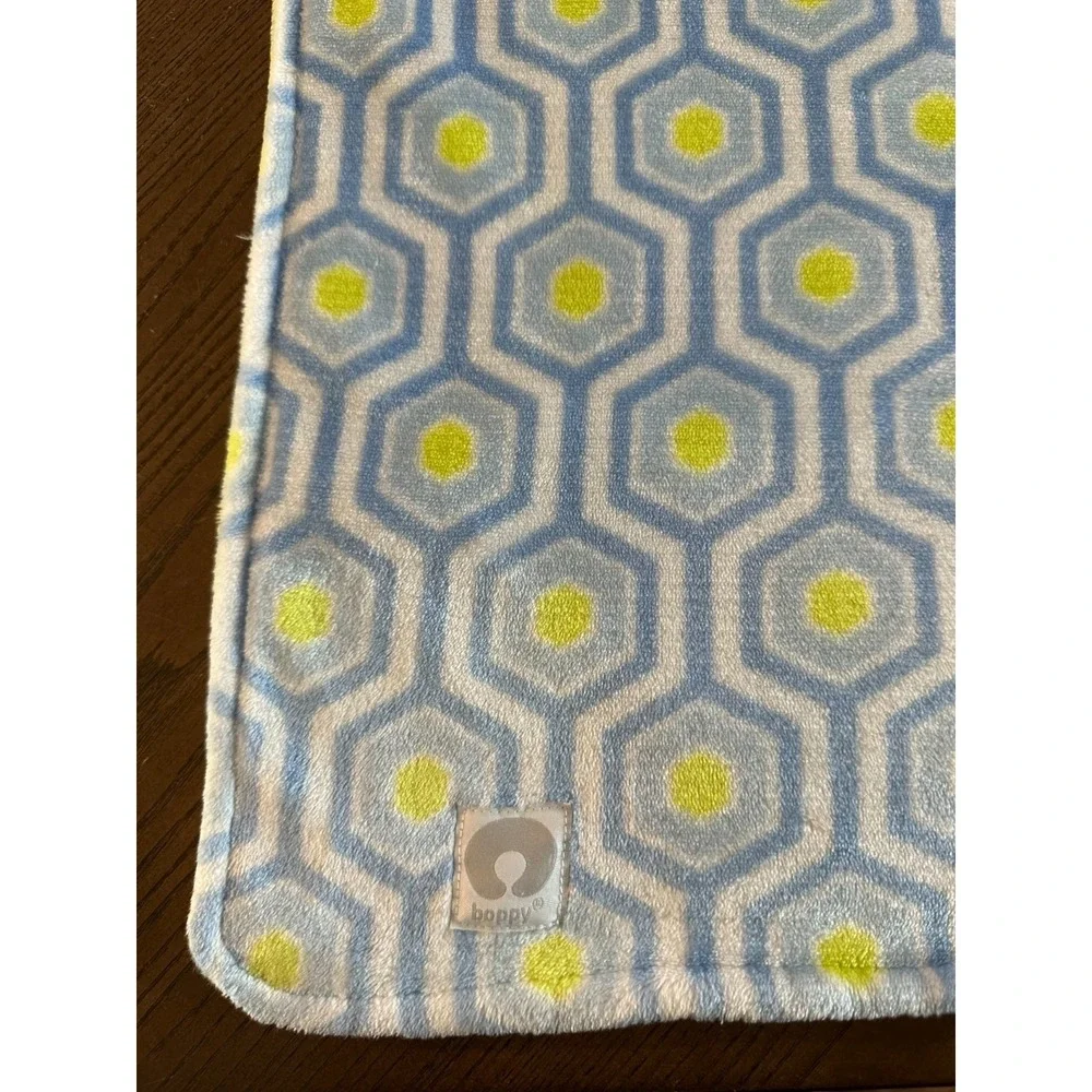 Boppy Blue Green Baby Blanket Soft Lovey‎ 30'' x 40